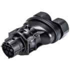 Wieland - connecteur RST20i4 femelle à vis double 6-10mm Noir