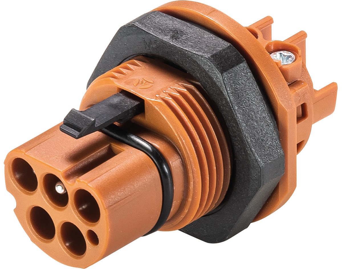 Wieland - embase RST20i4 mâle à vis M25 Marron