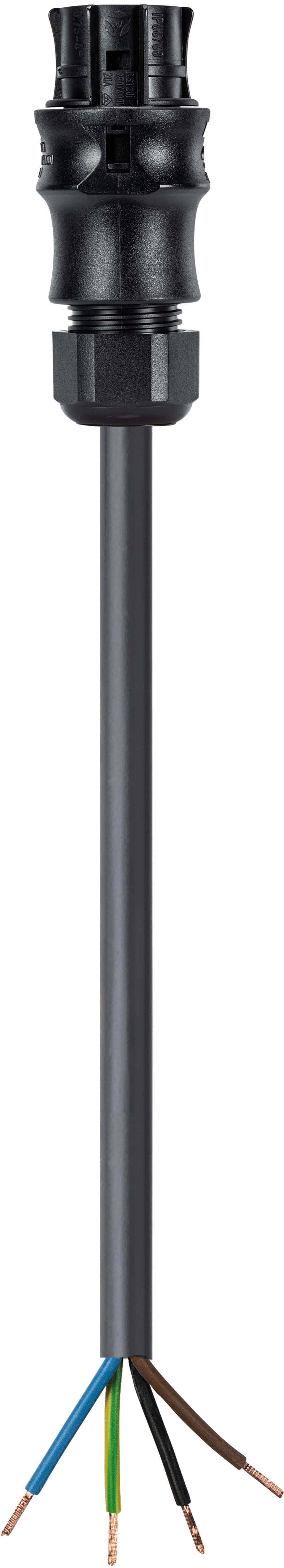 Wieland - cordon RST20i4 1m F/- 2,5² HO7RNF Noir