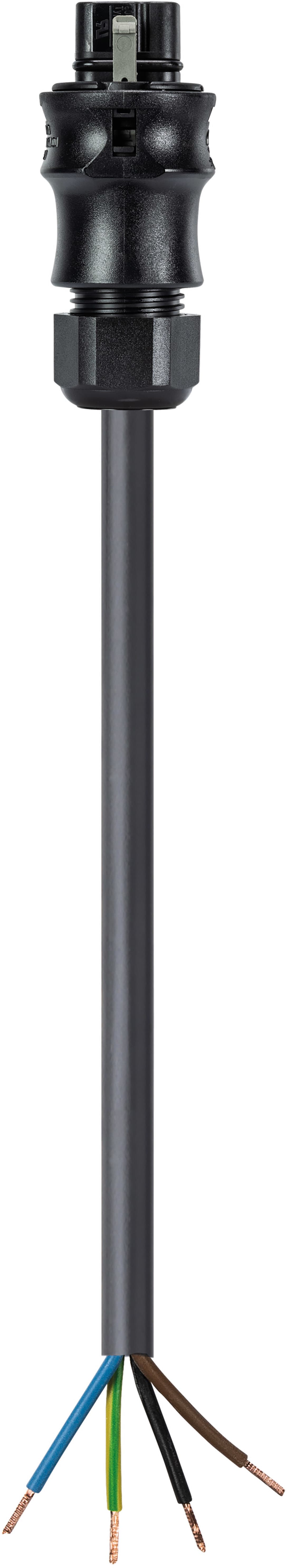 Wieland - cordon RST20i4 1m M/- 2,5² HO5VVF Noir (Eca)