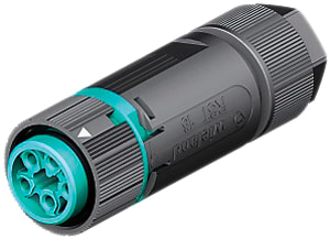 Wieland - connecteur femelle RST16i5 bleu turquoise