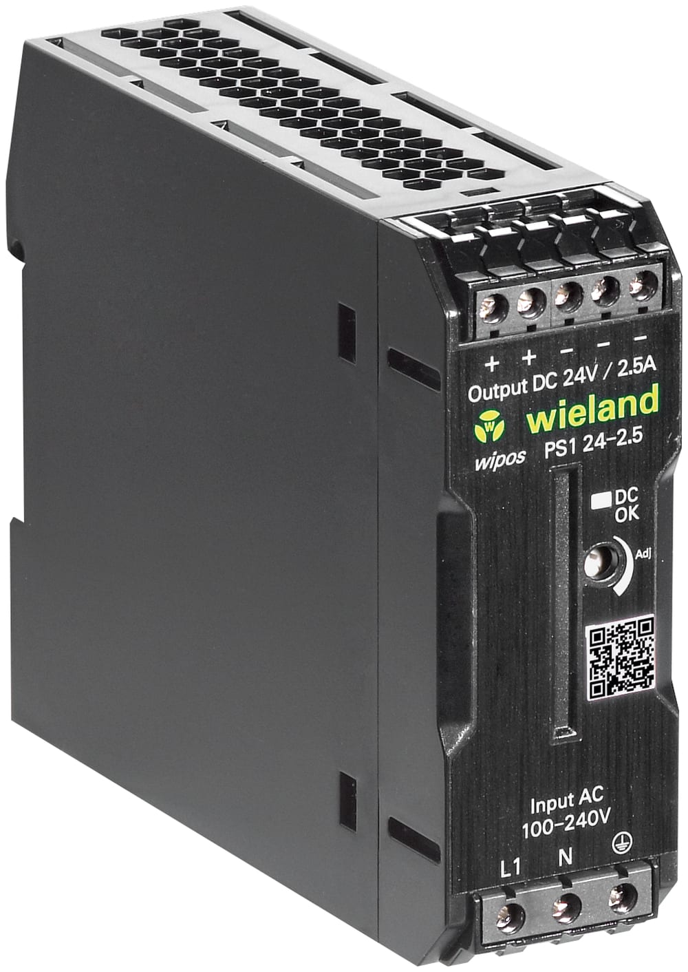 Wieland - alimentation à découpage monophasé wipos ps1 24-2.5a