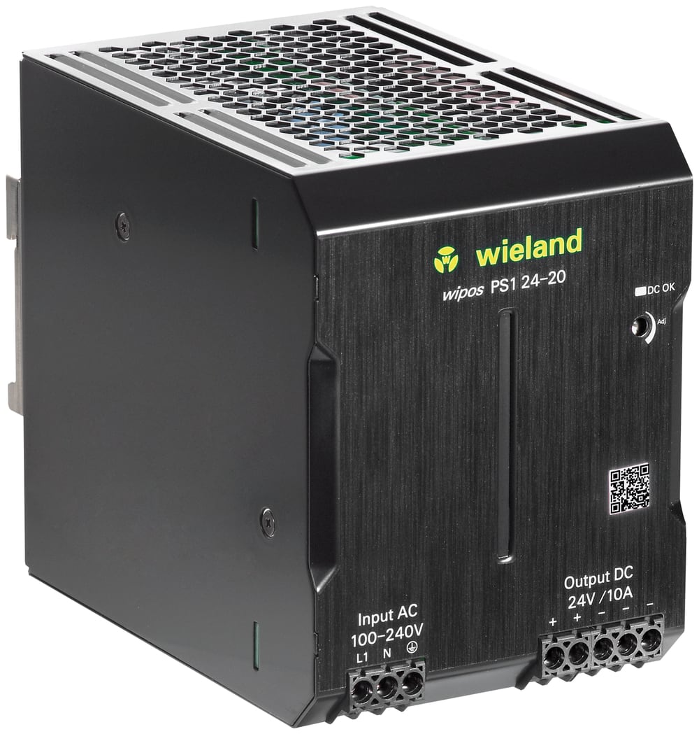 Wieland - alimentation à découpage monophasé wipos ps1 24-20a