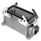 Wieland - embase fermée taille 24 simple levier de verrouillage, 1xPE latéral gauche PG16