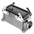 Wieland - embase fermée taille 24 simple levier de verrouillage, 1xPE latéral gauche PG16