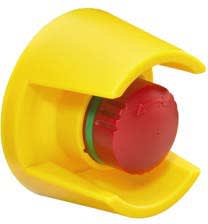 Wieland - snh 0600 bouton au avec collerette de protect. et indicat. d'activation