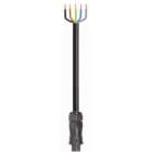 Wieland - cordon RST20i5 1m M/F 4² HO7RNF Noir