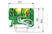 Wieland - borne ressort 2,5² avec t. wkfn sl/35