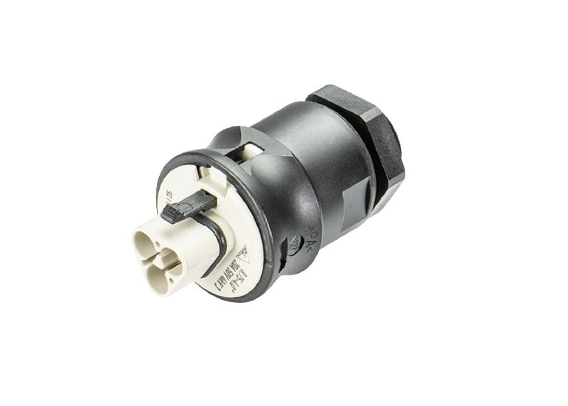 Wieland - embase RST20i2 M20 mâle à vis Gris foncé
