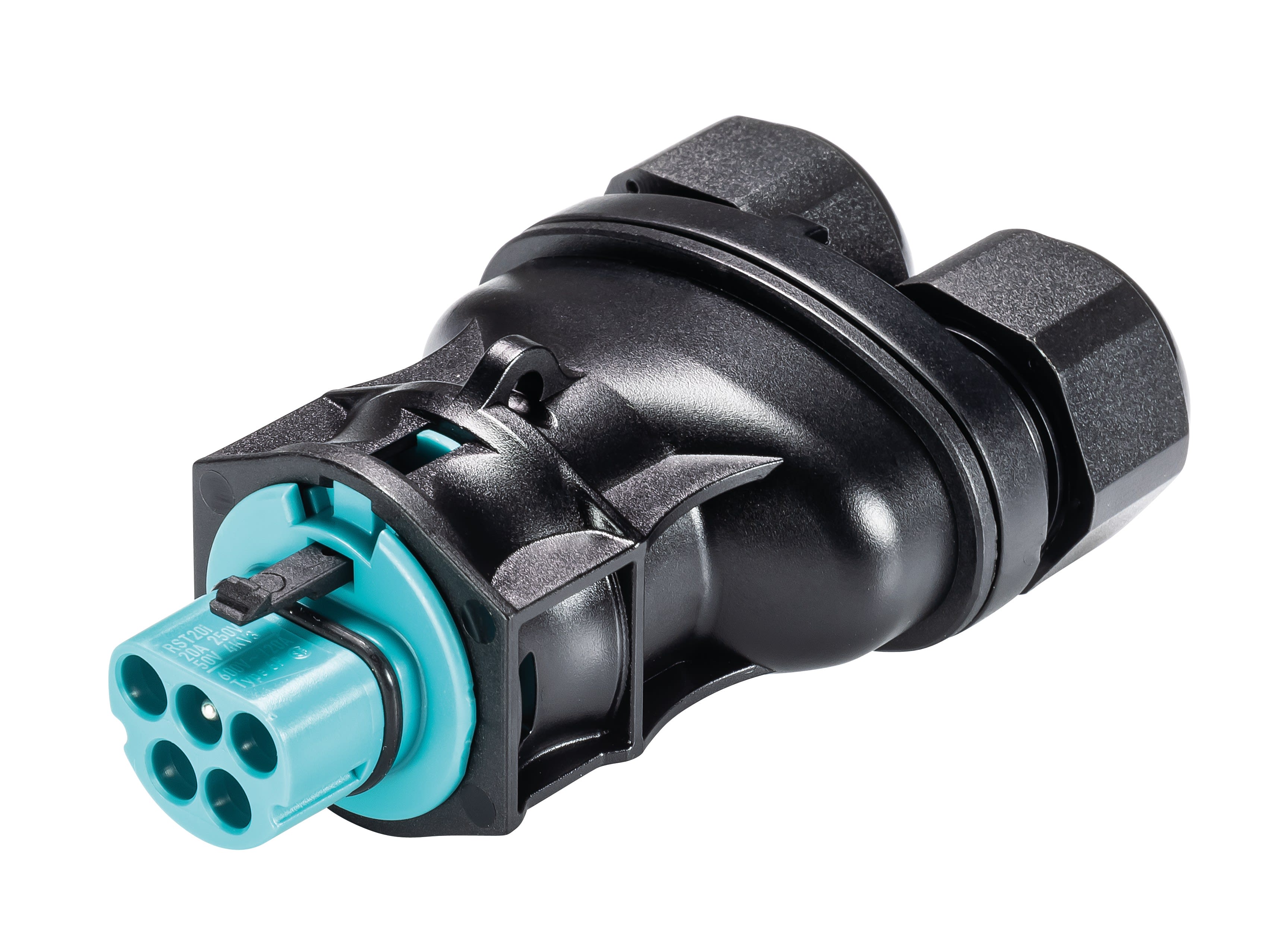 Wieland - connecteur RST20i5 Male à vis double 6-10mm Turquoise