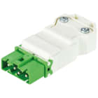 Wieland - Connecteur GST15i4 male à vis vert cable droit (8,5-12,5mm)