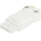 Wieland - Connecteur GST15i4 femelle à vis blanc cable droit (6,5-12,5mm)
