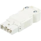 Wieland - Connecteur GST15i4 male à vis blanc cable droit (6,5-12,5mm)