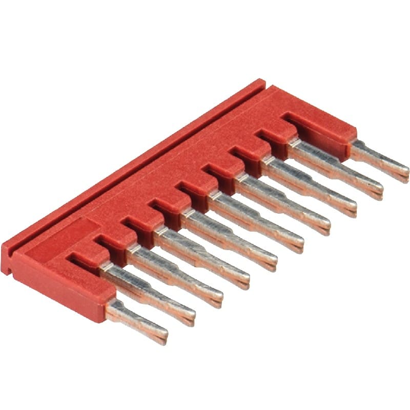 Wieland - Pontet de liaison 3 pôles pour borne push-in WTP 1,5² rouge