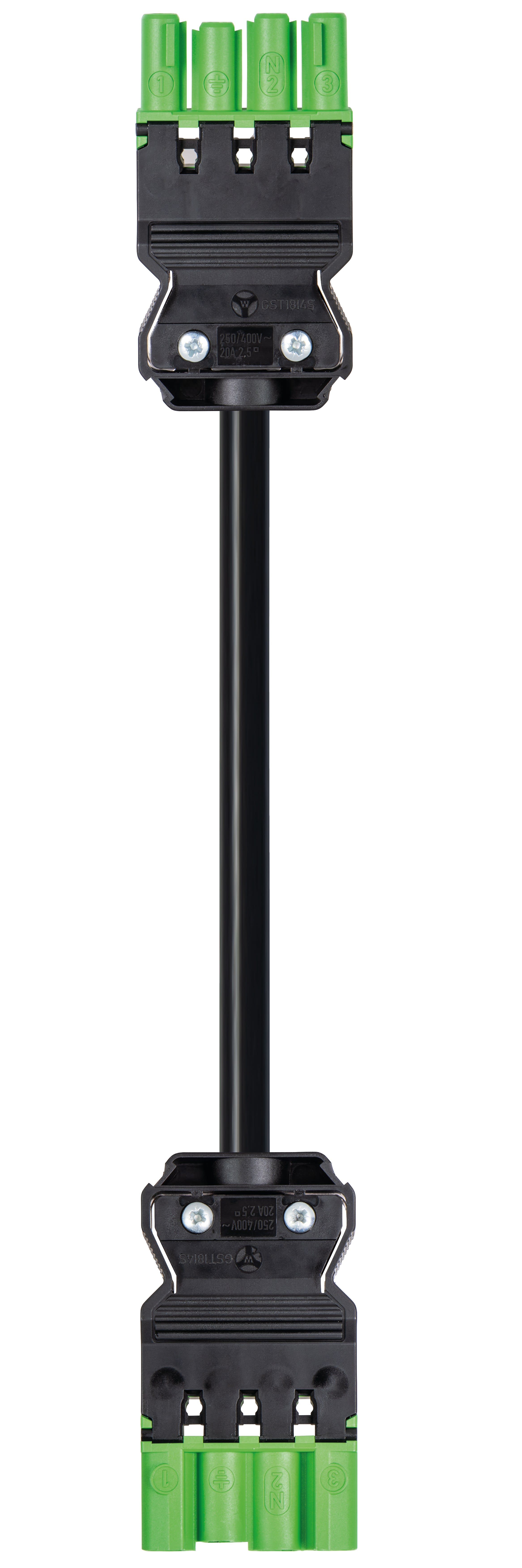 Wieland - cordon GST18i4 7m M/F 1,5² HO5Z1Z1F Vert (Bca)