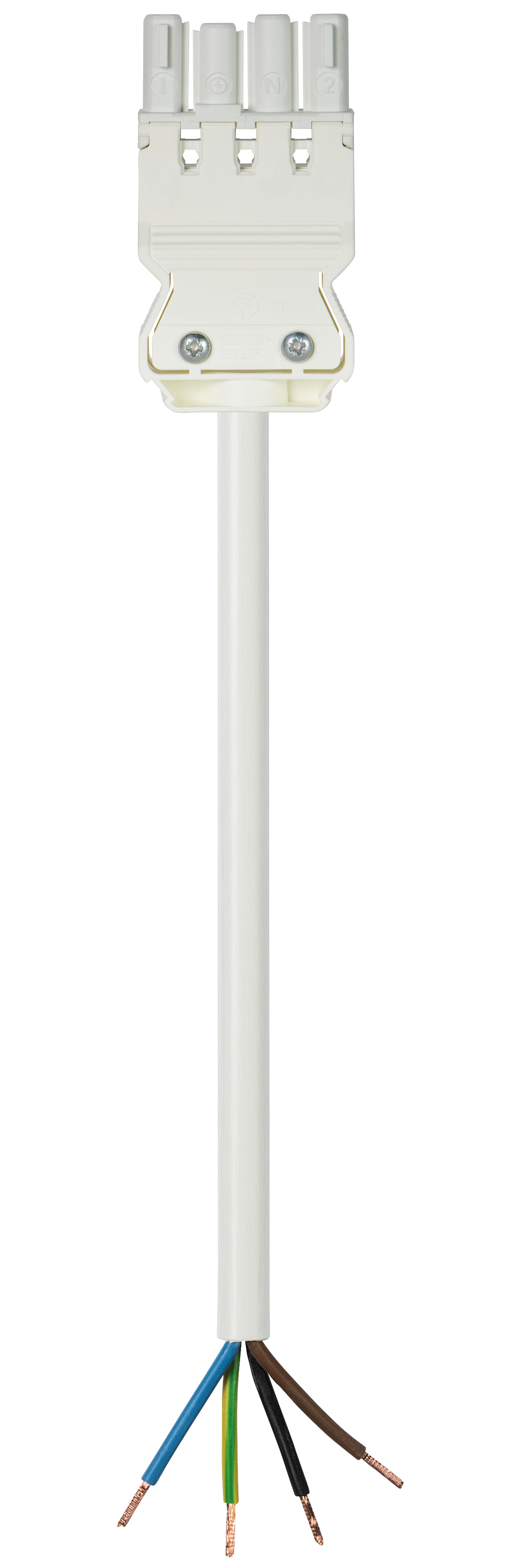 Wieland - Cordon GST18i4 3m M/- 1,5² HO5Z1Z1F Blanc (Bca)