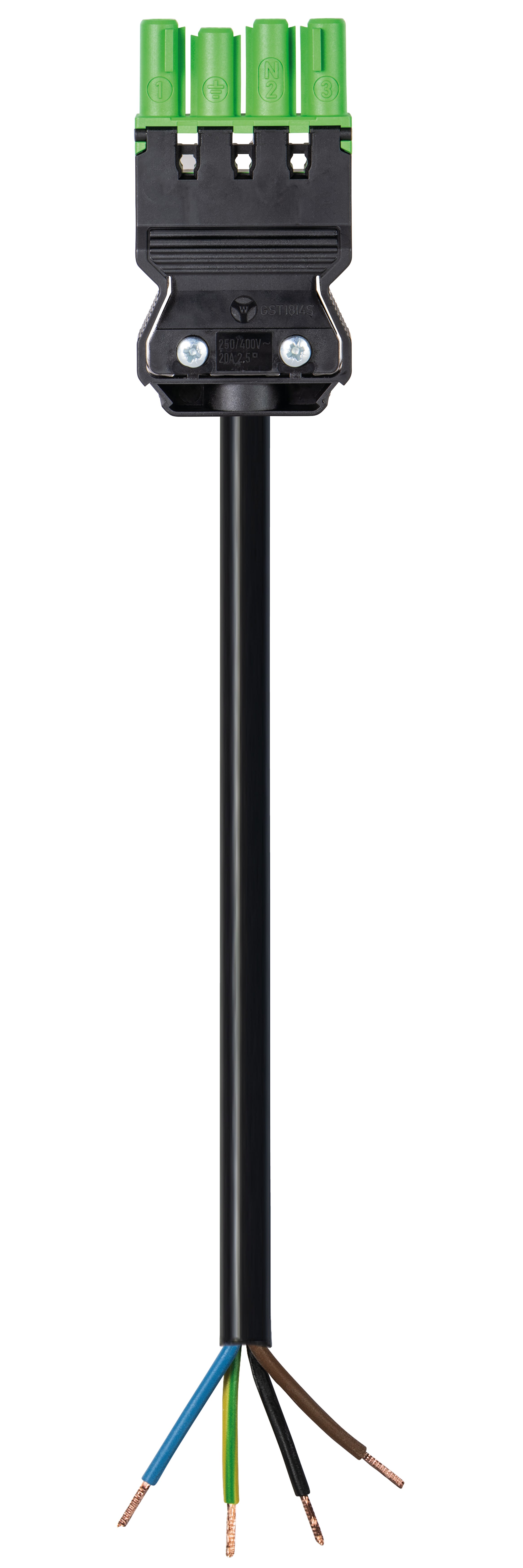 Wieland - Cordon GST18i4 5m M/- 1,5² HO5Z1Z1F Vert (Cca)
