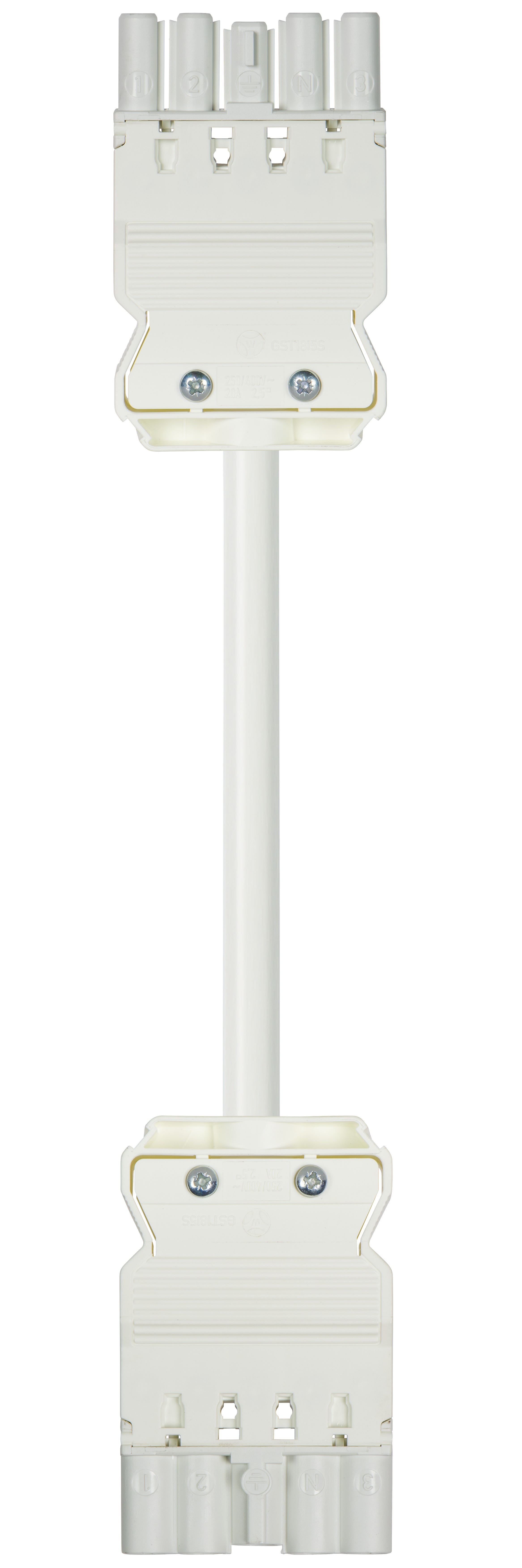 Wieland - cordon GST18i5 1m M/F 1,5² HO5Z1Z1F Blanc (Dca)