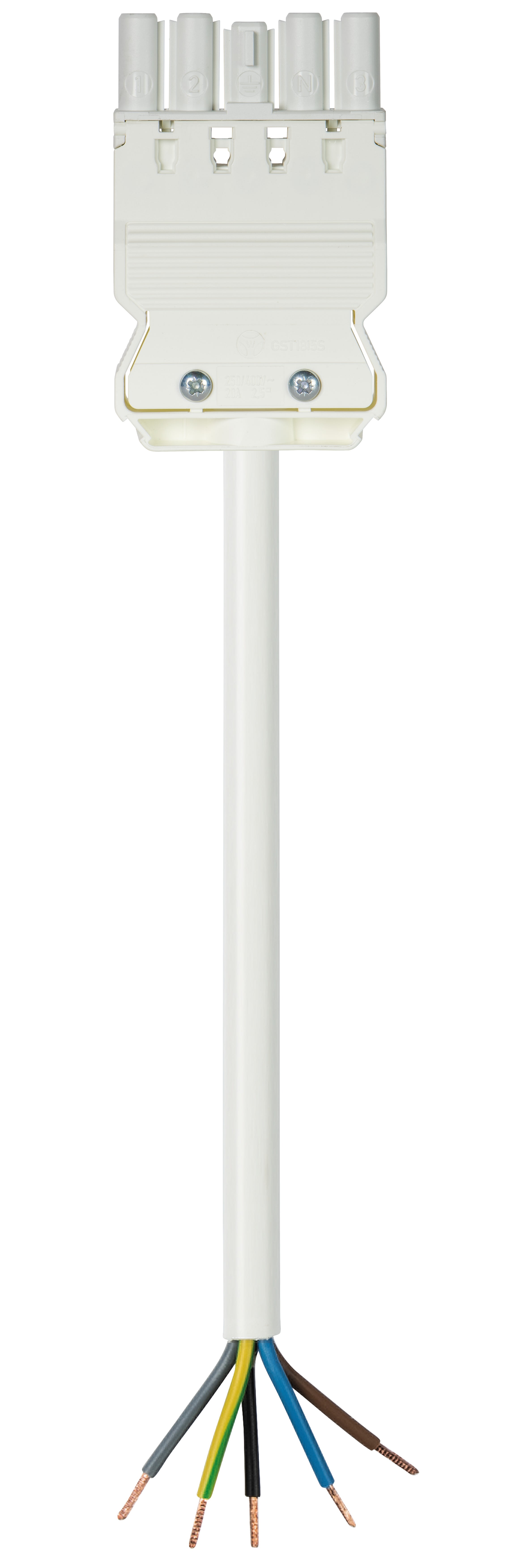 Wieland - cordon GST18i5 6m F/- 1,5² HO5Z1Z1F Blanc (Bca)