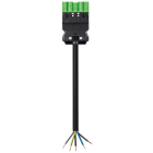 Wieland - cordon GST18i5 1m M/- 1,5² HO5Z1Z1F Vert (cca)