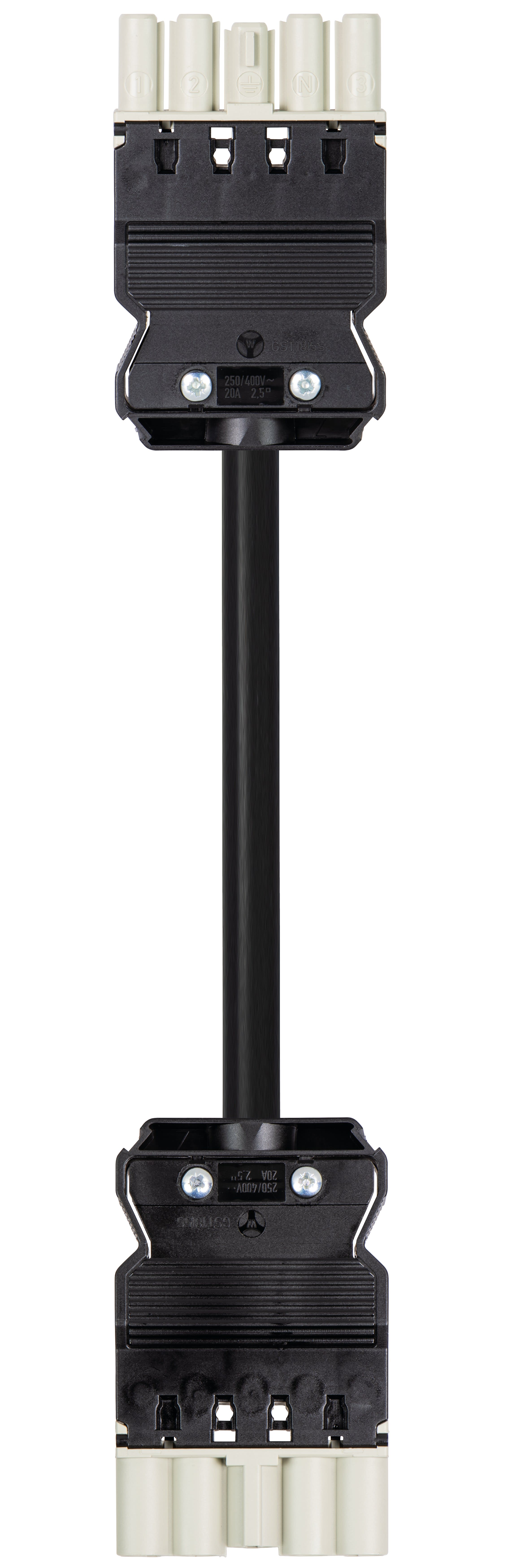 Wieland - cordon GST18i5 10m M/F 2,5² HO5Z1Z1F Gris (Dca)