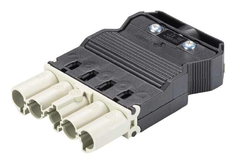 Wieland - connecteur GST18i5 mâle à vis Gris