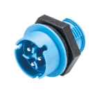 Wieland - embase RST08i3 mâle à vis bleu clair