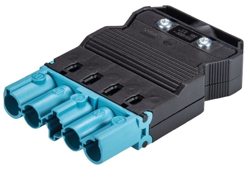 Wieland - connecteur GST18i5 mâle à vis Bleu pastel