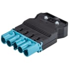 Wieland - connecteur GST18i5 mâle à vis Bleu pastel