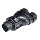 Wieland - connecteur RST20i5 femelle à vis double 10-14mm Noir