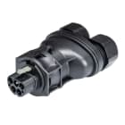Wieland - connecteur RST20i5 mâle à vis double 10-14mm Noir