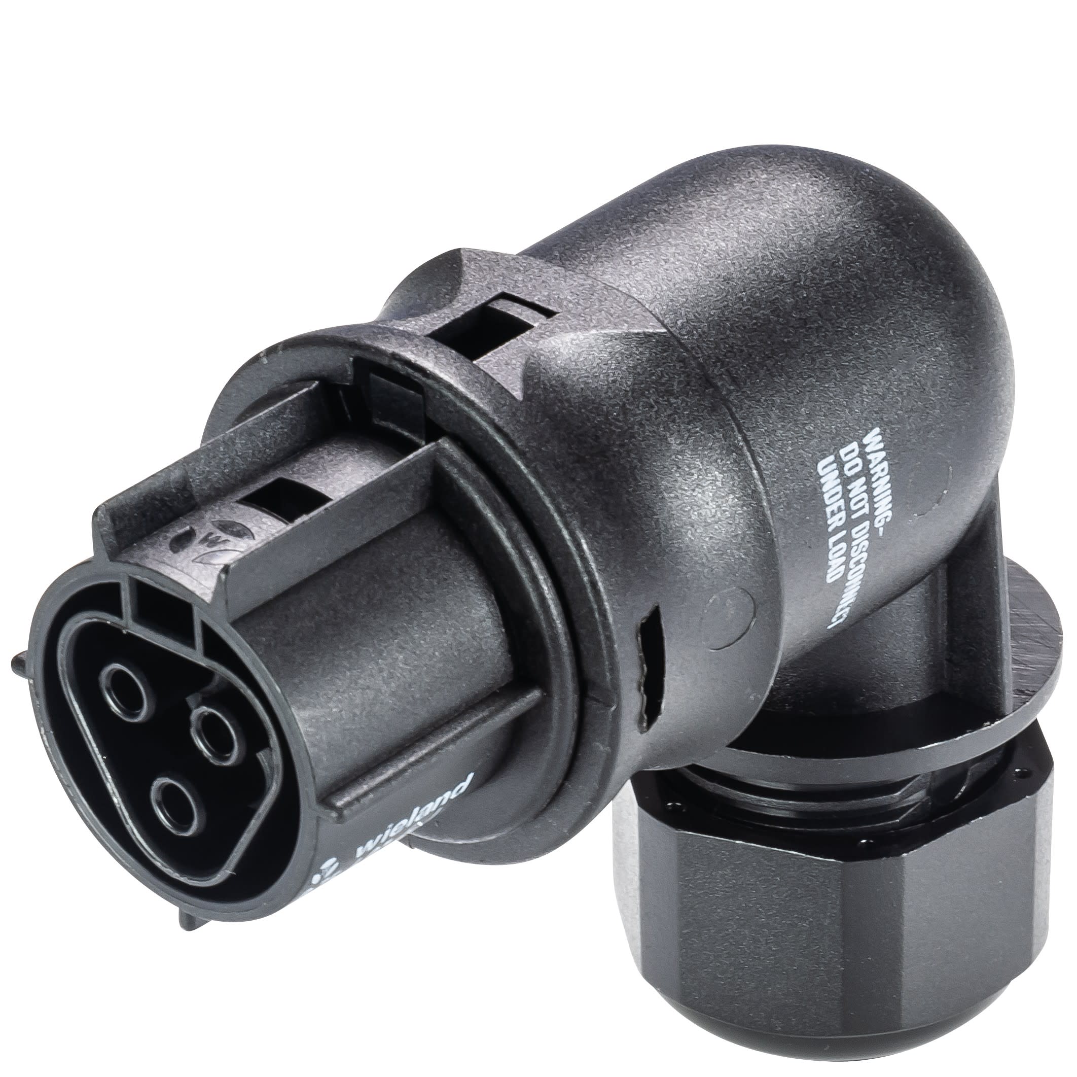 Wieland - connecteur RST20i3 coudé femelle à vis 6-10mm Noir
