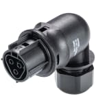 Wieland - connecteur RST20i3 coudé femelle à vis 6-10mm Noir