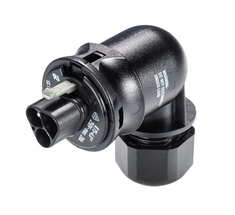 Wieland - connecteur RST20i3 coudé mâle à ressort 6-10mm Noir