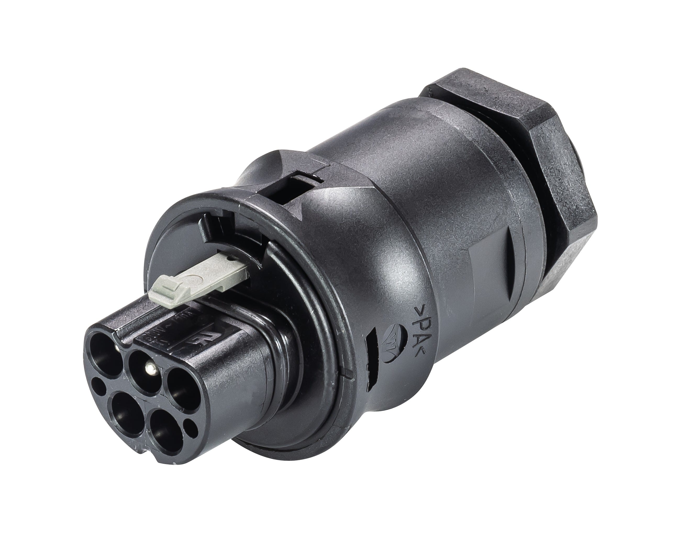 Wieland - embase RST20i5 mâle à vis M20 Noir