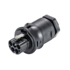 Wieland - embase RST20i5 mâle à vis M20 Noir