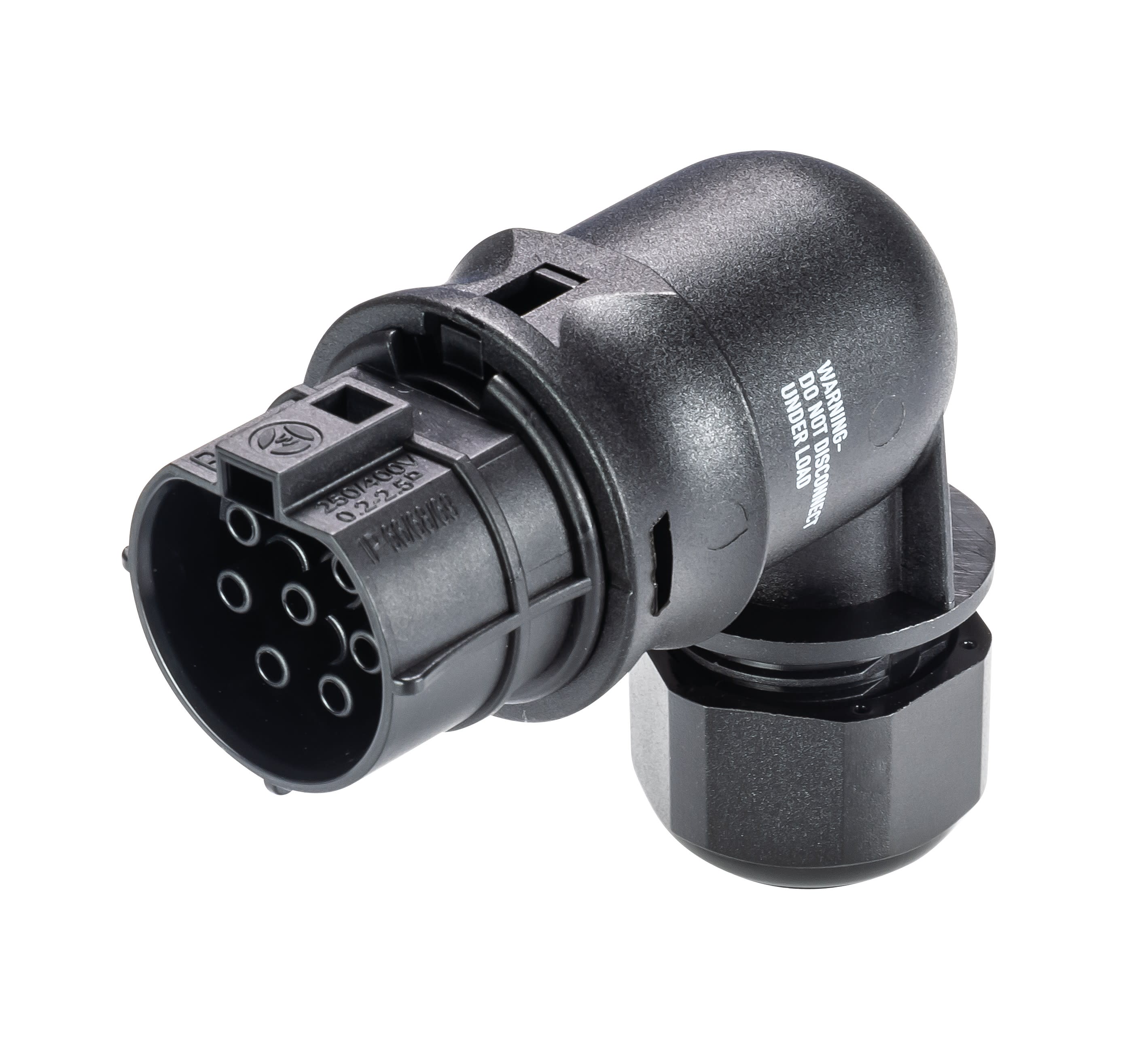 Wieland - Con. RST20i7 coudé femelle à vis simple 6-10mm noir