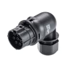Wieland - Con. RST20i7 coudé femelle à vis simple 6-10mm noir