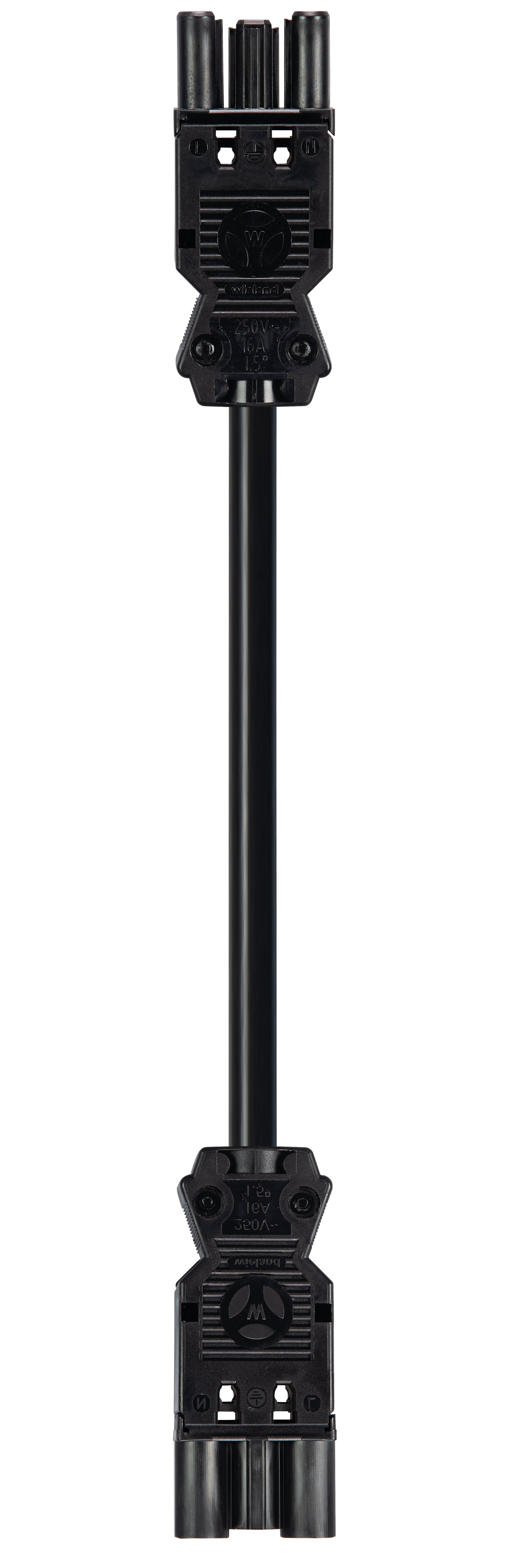 Wieland - cordon GST18i3 M/F 2m 1,5² HO7RNF Noir