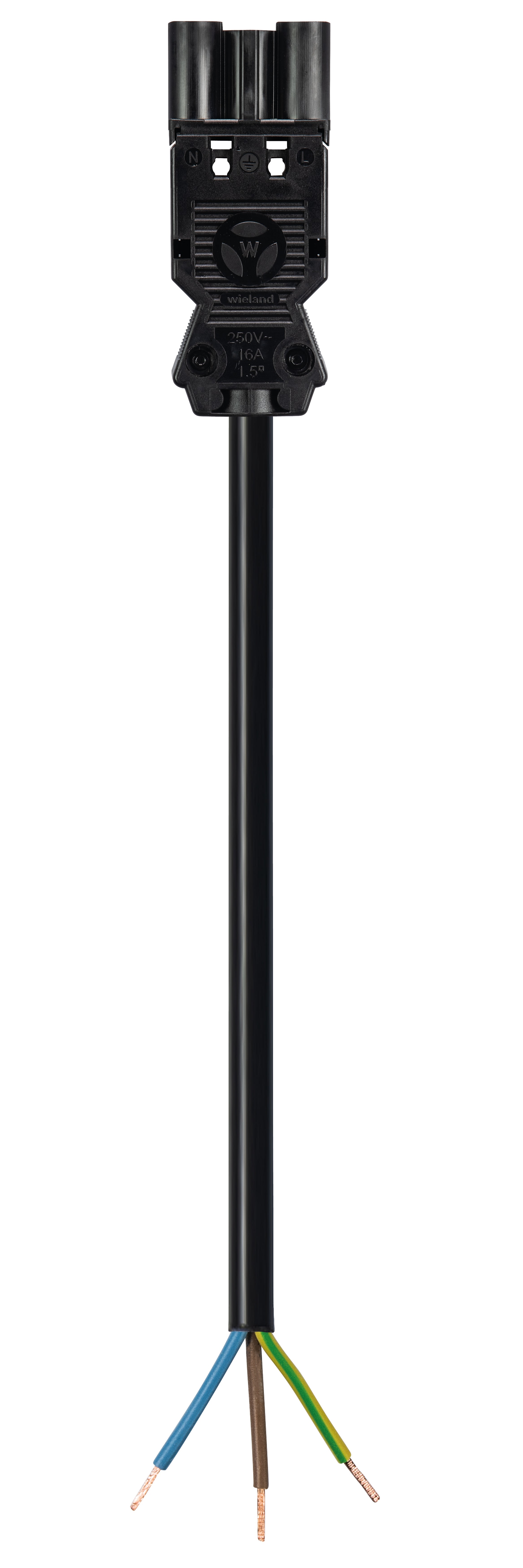 Wieland - cordon GST18i3 3,5m M/- 1,5² HO5Z1Z1F Noir (Bca)
