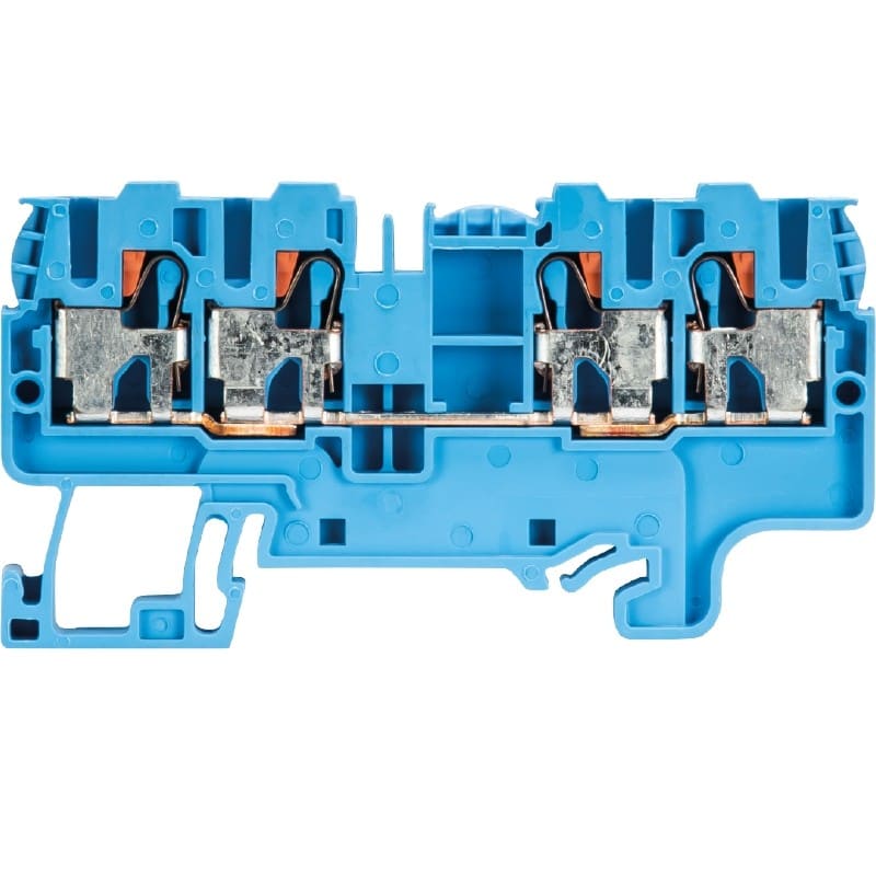Wieland - borne de terre wtp 2,5/4 d2/2 bl