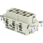 Wieland - bloc contacts fempow bus 6 6,0 40 ag insert femelle
