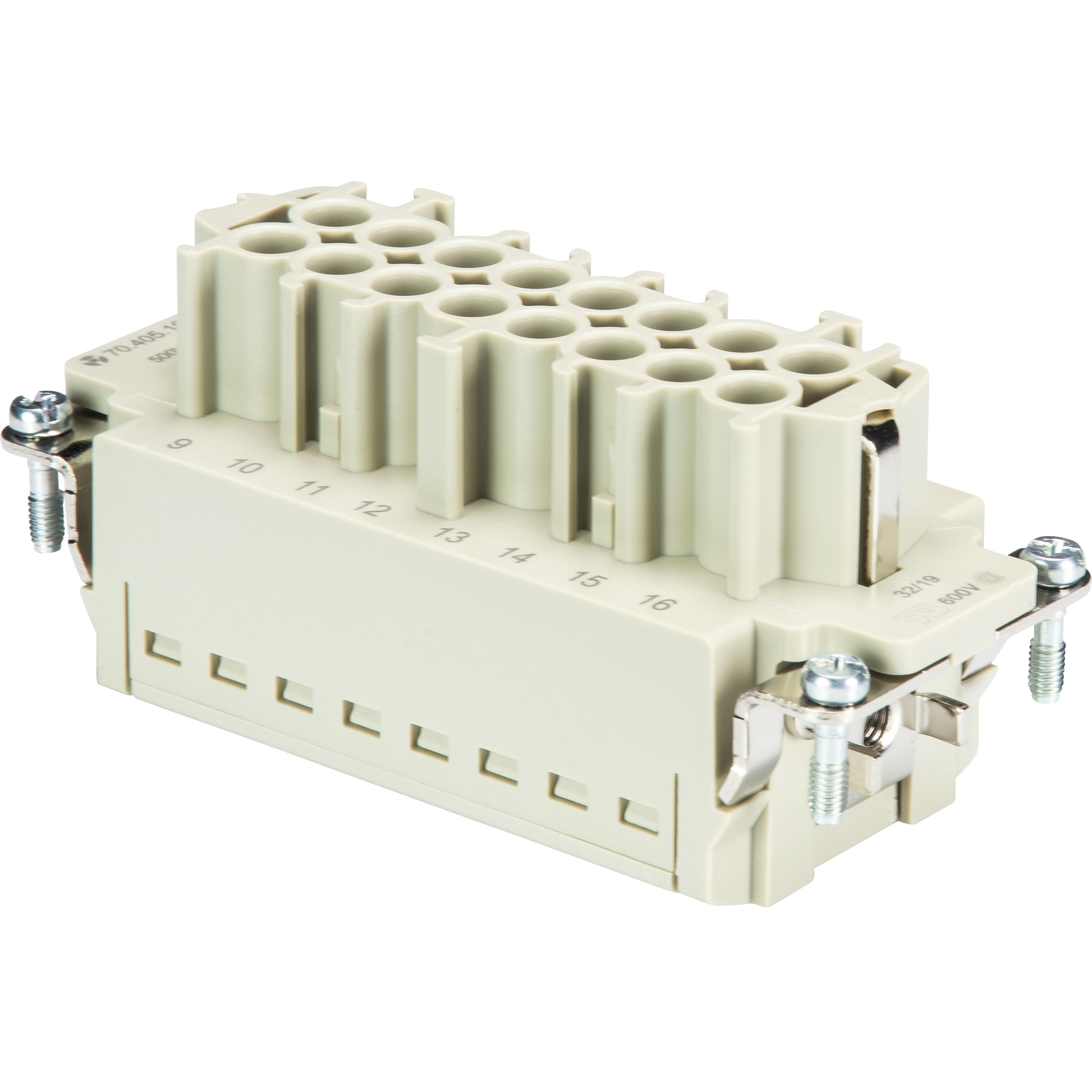 Wieland - bloc contacts fembas bup 16 2,5 50 ag-insert femelle