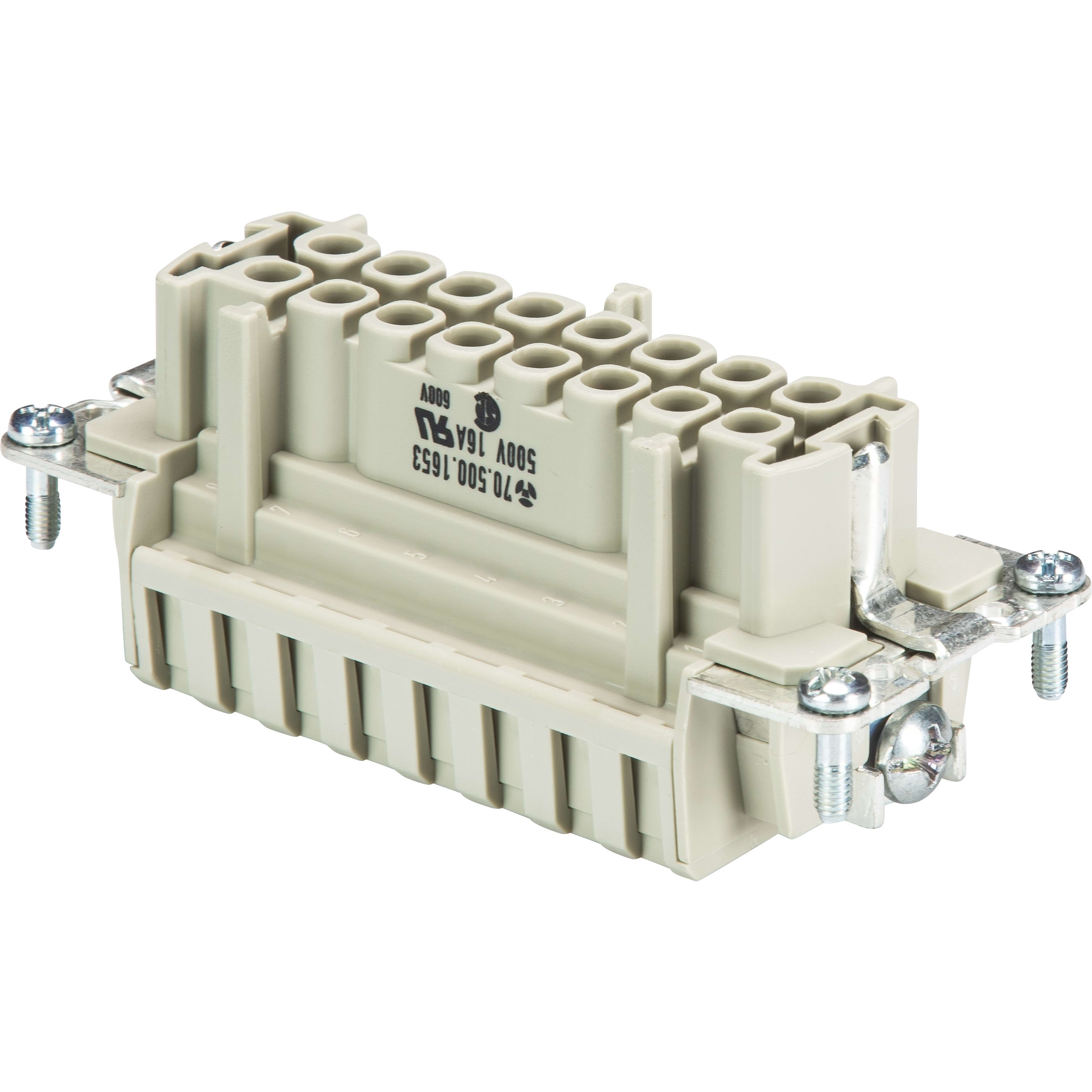 Wieland - bloc contacts fembas buf 16 2,5 50-insert femelle