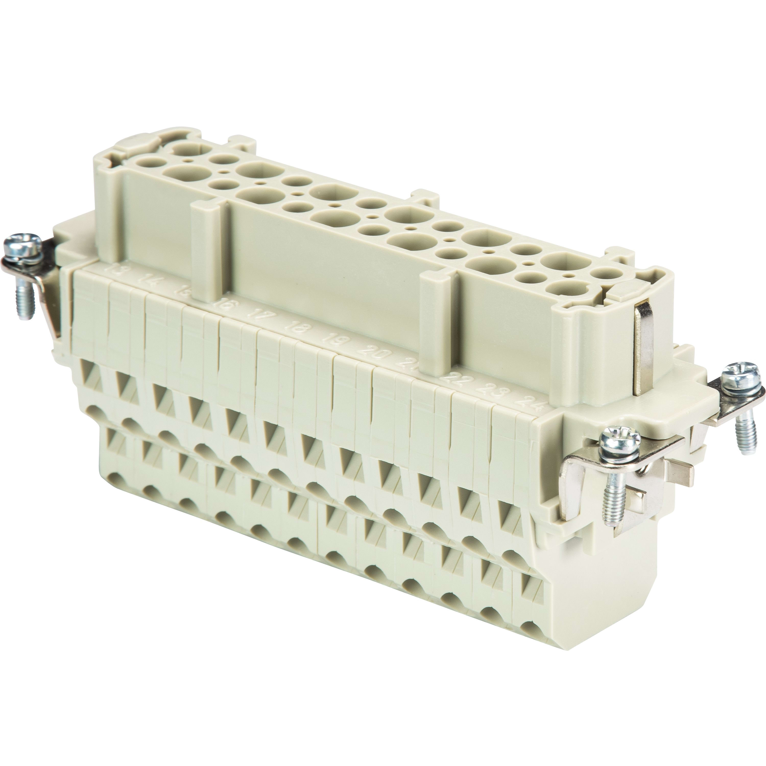 Wieland - bloc contacts fembas bum 24 2,5 50 ag-insert femelle