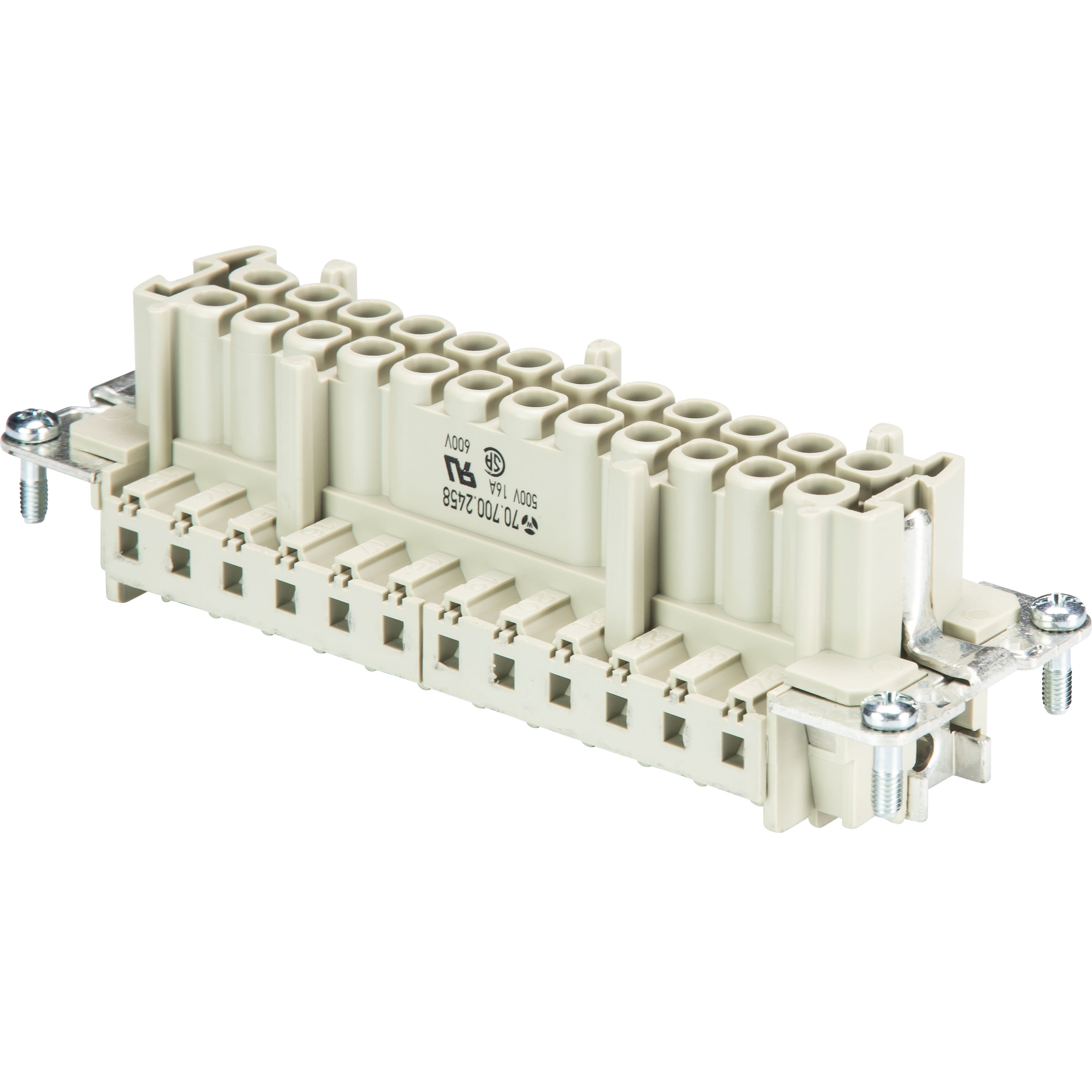 Wieland - bloc contacts fembas buc 24 50-insert femelle