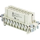 Wieland - bloc contacts femhd bus sb 16 2,5 25 ag-insert femelle