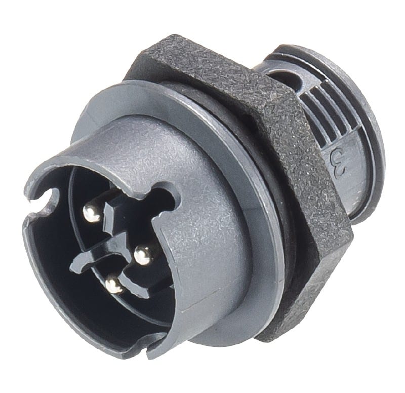 Wieland - embase RST08i3 mâle à vis anthracite