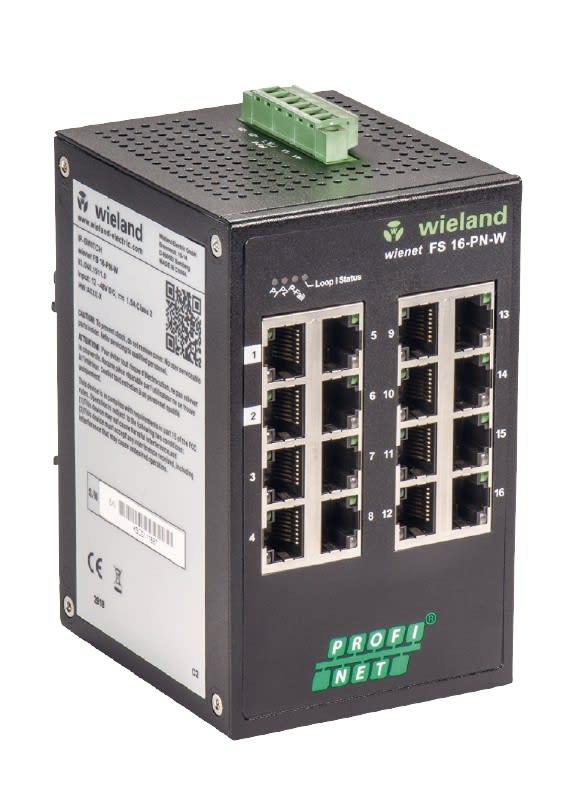 Wieland - Switch manageable 16 ports prenant en charge le profinet