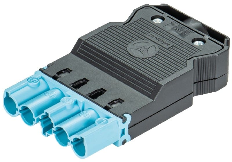 Wieland - connecteur GST18i5 mâle à vis Bleu pastel (11,5-15,5mm)